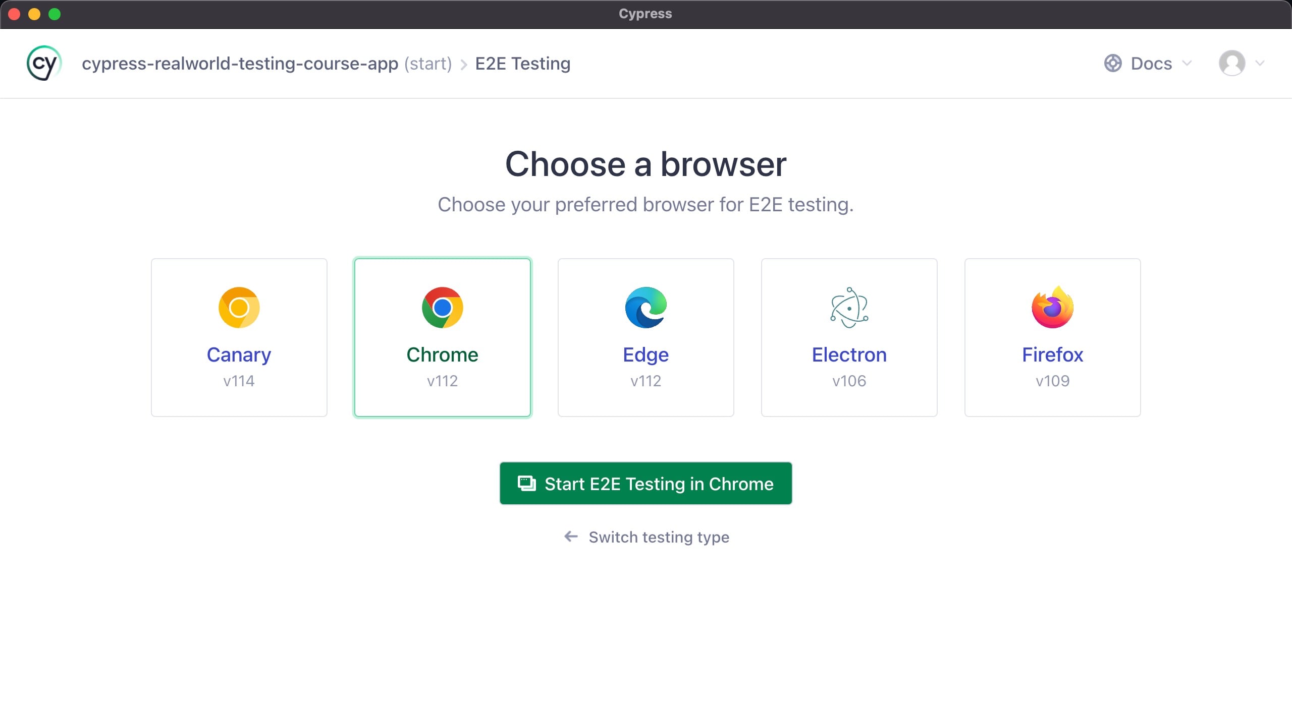 Choose a browser